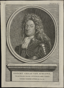 VH0328 GODERT GRAAF VAN ATHLONE, veldtmarschalk generaal der vereenigde nederlanden etc. etc. etc, 1729