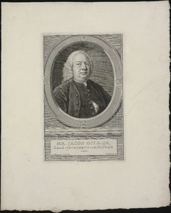 VH0594 MR. JACOB GILLES, Raad-pensionaris van Holland enz, [1751-1759]