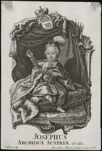 VH0838 Josephus Archidux Austriae &c. &c, [ca 1744]