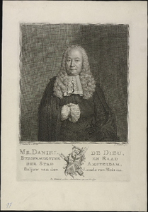 VH1085 Mr. Daniel de Dieu, Burgermeester en Raad der Stad Amsterdam, Baljuw van den Lande van Blois enz, 1758