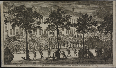 VH1209 Lykstaatsie van Cornelis Tromp, Lieut. Admiraal Generaal van Holland en West-Vriesland. 1691. [Westfriesland]