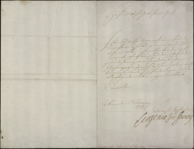 VH1472 [Een brief van Eugenius van Savoye aan de generaal in Beierse dienst Terning de Jettenbach], 3 januari 1718