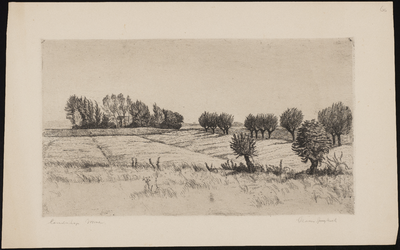 SPUIJBROEK_060 Landschap met boerderij op Voorne, ca. 1940
