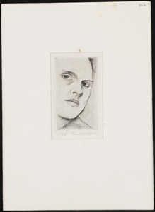 SPUIJBROEK_096A Zelfportret, gemaakt tijdens de opleiding aan de Academie Rotterdam, 1923-1927