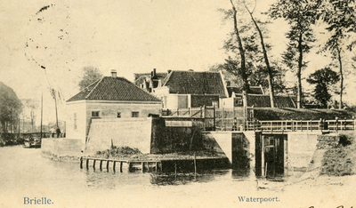 PB0116 De poortwachterswoning bij de Waterpoort, ca. 1902