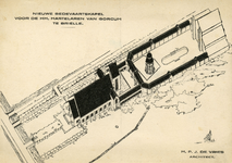 PB0150 Impressie van de nieuwe bedevaartskapel voor de HH. Martelaren van Gorcum te Brielle, vervaardigd door de ...