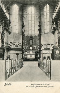 PB0181 Het interieur van de houten Bedevaartskerk, ca. 1902