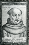 PB0228 Prent van de martelaar Godfried van Mervel (1512), franciscaner priester, koster van het minderbroederklooster ...