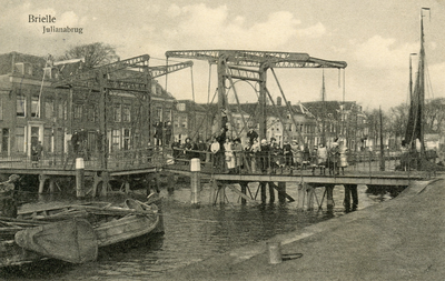 PB0488 De Julianabrug over de Maarlandse Haven, 1914