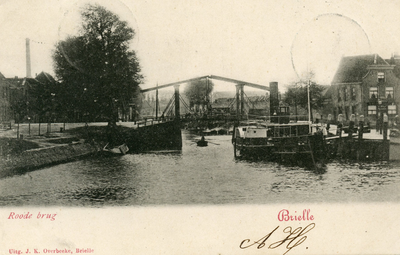PB0511 De Rode Burg, gezien vanaf de Buitenhaven, ca. 1902