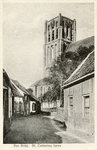 PB0885 Kijkje op de St. Catharijnekerk vanaf het Heultje, ca. 1931