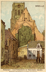 PB0901 Tekening van het Wellerondom en de St. Catharijnekerk, 'Rotterdam - Zuid-Hollandsche en Zeeuwsche Eilanden, ...