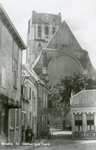 PB0902 Kijkje op de St. Catharijnekerk vanaf het Wellerondom, ca. 1948