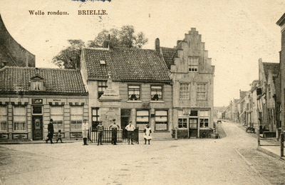PB1150 Kijkje op het Wellerondom met stadspomp, ca. 1911