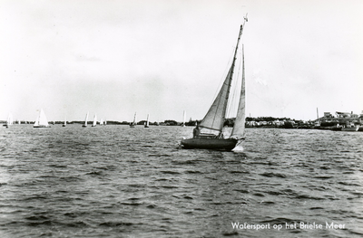 PB1232 Watersport op het Brielse Meer, 1964