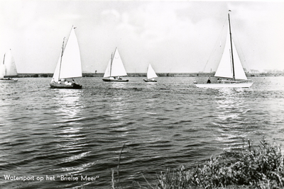 PB1236 Zeilboten op het Brielse Meer, 1966