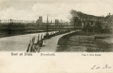 PB1332 Kijkje op de Buitenhaven, het Havenhoofd en de Veerweg, ca. 1903