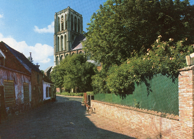 PB1388 De St. Catharijnekerk, gezien vanaf 't Heultje, 1973