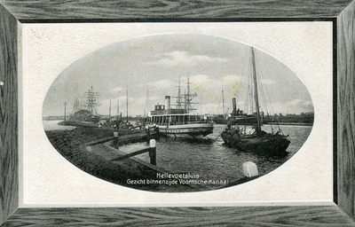 PB3067 Kijkje op het Kanaal door Voorne, met enkele schepen, 1910