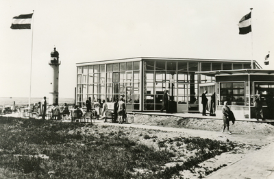 PB3392 Cafe restaurant Sextant, voorlichtingscentrum, 1959