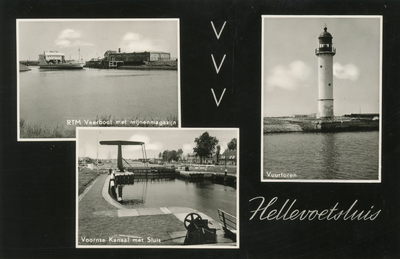 PB3398 Groeten uit Hellevoetsluis: compilatie van foto's, 1959