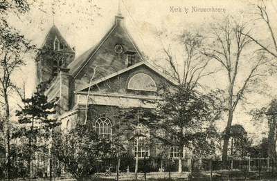 PB4072 De kerk van Nieuwenhoorn, ca. 1914