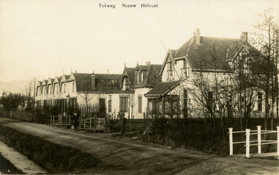 PB4518 Houten woningen langs het Tolpad, 1913