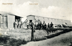 PB4615 Houten barak als onderkomen voor de manschappen tijdens de mobilisatie van de Eerste Wereldoorlog, ca. 1916