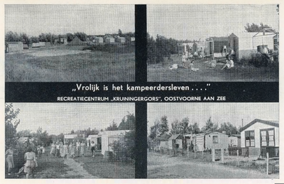 PB4855 Diverse foto's van het Kampeercentrum Kruininger Gors - 'Vrolijk is het kampeerdersleven', ca. 1935