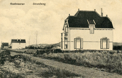 PB5092 Hotels langs de Strandweg, 1920