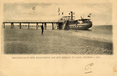 PB5435 De Maasnymph aan het Steiger, ca. 1903