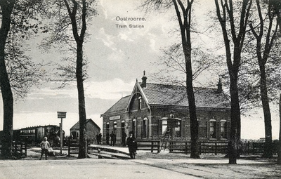 PB5479 Het tramstation van Oostvoorne, ca. 1911