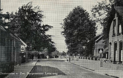 PB5622 Kijkje in de Burgemeester Letteweg, ca. 1930