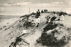 PB5881 Badgasten op het duinen, 1918
