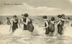 PB5903 Kinderen vermaken zich langs de vloedlijn, 1930