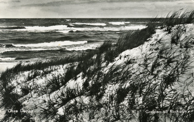 PB7394 Strand en duinen van Rockanje, ca. 1963