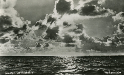 PB7411 Wolken boven de zee, ca. 1959