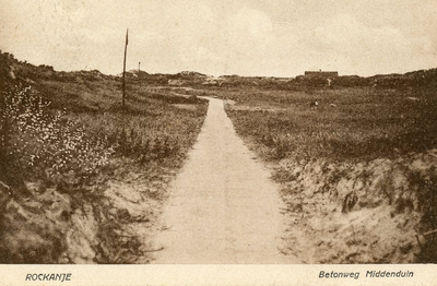 PB7738 Betonweg Middenduin, ca. 1916
