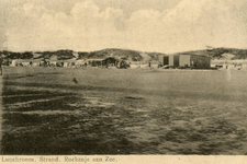 PB7831 Strandtenten op het strand van Rockanje, 1913