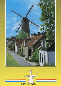 PB9109 De molen Nooitgedacht, Stellingmolen uit 1840, ca. 1995