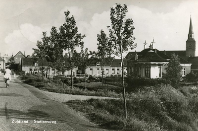 PB9764 Theekoepel langs de Stationsweg, 1962