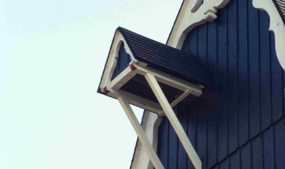 DIA01308 Detail van molen 't Vliegend Hert; 1994