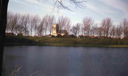 DIA01824 Zicht op de Catharijnekerk vanaf de Kaaisingel; 1973