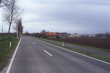 DIA02582 De Hossenbosdijk, op de achtergrond de bouw van de wijk Nieuwland; ca. 1991