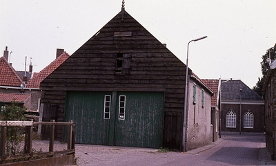 DIA15112 Afgebroken schuur lands de Molenstraat; ca. 1976