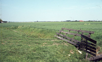 DIA16112 Uitzicht langs de Oud Hoenderhoeksedijk; ca. 1976