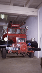 DIA20088 De Brandweerwagen van Vierpolders in het Nationaal Brandweermuseum ; 1973