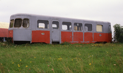 DIA20223 Tramstel op het terrein van het RTM-museum; ca. 1983