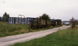 DIA20224 Tramstel op het terrein van het RTM-museum; ca. 1983