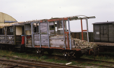 DIA20226 Tramstel op het terrein van het RTM-museum; ca. 1983